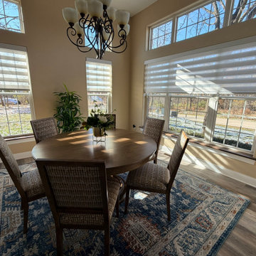 Lake Geneva- Banded Shades, faux wood and duette shades