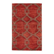 Red And Brown Area Rugs Houzz Jaipur Living Regency Handmade Trellis Red Brown Area Rug 8