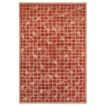 Bareens Designer Rugs - Classic Ziegler Izola Red Tan Hand-Knotted Wool Rug - 7'10'' x 9'9'' - Enhance the ambiance of your home with this magnificent Persian-influenced Turkish hand-knotted rug made by skilled artisans capable of creating the most exceptional vegetable dyes and hand-spun wool. This exquisite handmade rug is a one-of-a-kind Peshawar Kafkaz, otherwise identified as Chobi, Chobi Peshawar, Oushak, or Ziegler rug. These handmade rugs are crafted in Pakistan utilizing superior-quality wool imported from Australia, New Zealand, and Korea in two types of weaves: the Persian weave and the Mori weave. This rug is meticulously crafted by hand using the finest natural vegetable dyes extracted from local plants. The artisans use a blend of hand-spun local and fine merino wool, resulting in a rug with a compelling texture, higher lanolin content, and longer staple. The artisans occasionally incorporate natural or artificial silk into the pile to enhance specific motifs. The finished product is an awe-inspiring execution of flawless design and an understated palette that exudes elegance.
