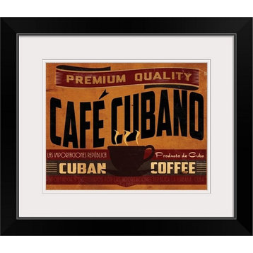 "Cuban Coffee" Black Framed Art Print, 22"x19"x1"
