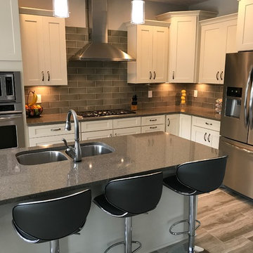 Waypoint and Contractors Choice Cabinetry- 650F Painted Silk Kitchen
