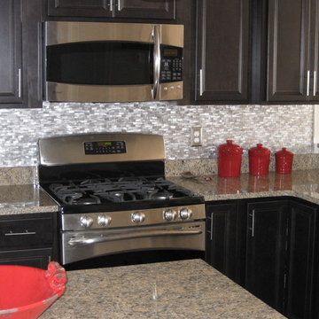 Eden Mosaic Tile Installations: 3D Raised Brick Pattern Aluminum Tile