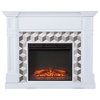 Verwood Base Electric Fireplace With Marble Surround