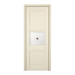 Milano Doors - Expo-5Q Gray Glass Interior Door, 32x80, Door Slab Only - Interior Doors