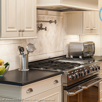 Absolute Black Leathered Granite Kitchen | Marble.com
