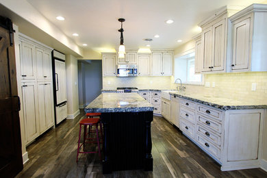 Inspiration for a rustic kitchen remodel in Other