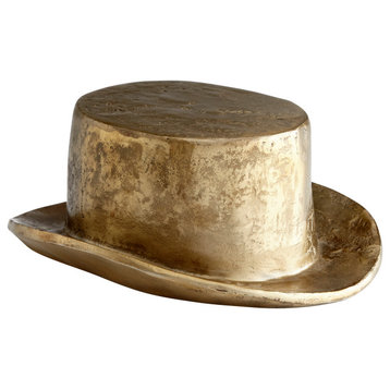Cyan Hat Token 11233, Aged Brass