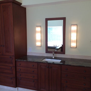 Drawers Maximize these Master Vanity Cabinets
