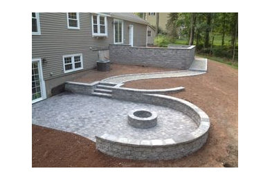 Stone Patios, Walkway, Steps & Built-in Stone Fireplace in Cheshire, CT