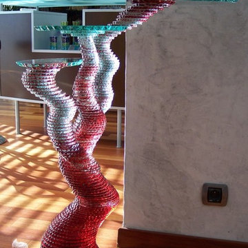 Table en verre