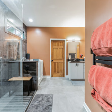 Sleek Geometric Hillsborough Bathroom