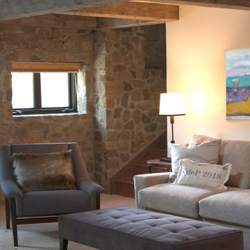 Rustic Stone Cottage Luxury Renovation and Addition Santa Monica CA