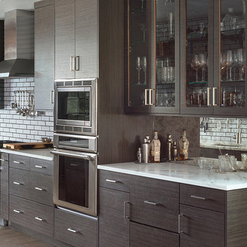Contemporary Kitchen Cabinets with an Industrial Feel