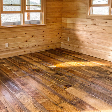 Wide Plank Reclaimed Heart Pine Floor