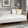 Britney Twin Day Bed, Light Grey Linen