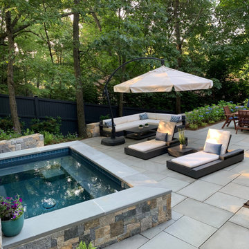 Lexington, MA Plunge pool with Waterfall