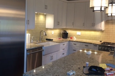 Inspiration for a transitional kitchen remodel in Other