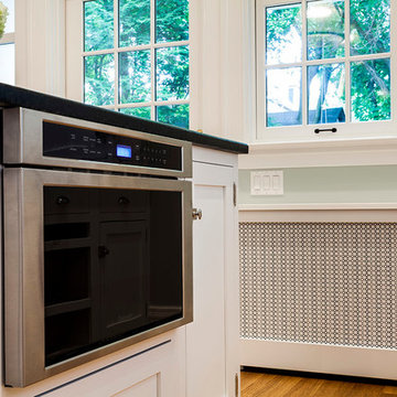 White Painted Cabinets Soapstone Countertops