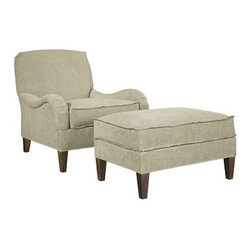 Hickory Chair Ottomans and Benches - Footstools And Ottomans