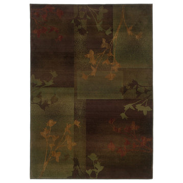 Oriental Weavers Kharma II Collection Purple/Green Floral Indoor Area Rug 2'X3'