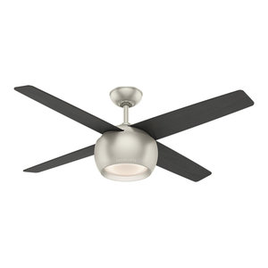 Pharos 20w Led Fan Gloss White 52 Maple Blades Contemporary