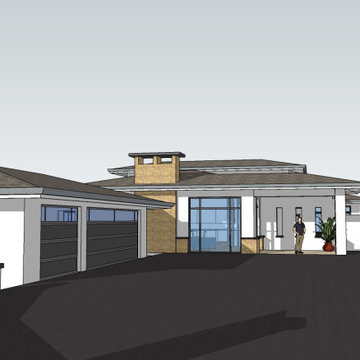 Zero Net Energy (ZNE) New Prefabricated Prairie- Modern home