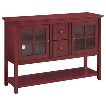 Pemberly Row 52" TV Stand in Antique Red