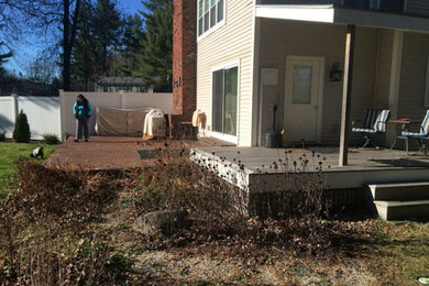 Inspiration for a contemporary deck remodel in Burlington