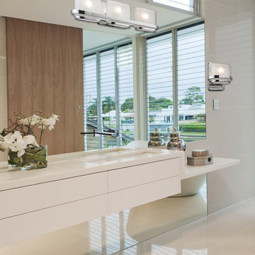 One Light Polished Chrome Bathroom Sconce