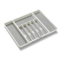 50 Most Por Plastic Kitchen Drawer Organizers For 2018 Houzz Madesmart Inc Silverware Tray Expandable White Kitchen Drawer Organizers