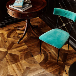 Woodworks by Ted Todd - Parquetry Collection - Sapphire Geometric Panel - 無垢フローリング