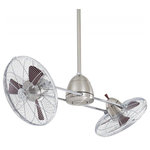 Minka Aire - Minka Aire F602-BN/CH Vintage Gyro - 42" Ceiling Fan with Light Kit - Shade Included: TRUERod Length(s): 6 x 0.75 Dimable: TRUEInternal/Alternate: Amps: 0.84* Number of Bulbs: 1*Wattage: 100W* BulbType: Mini Can Halogen* Bulb Included: Yes