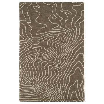 Kaleen Hand-Tufted Pastiche Wool Rug, Taupe, 9'x12'