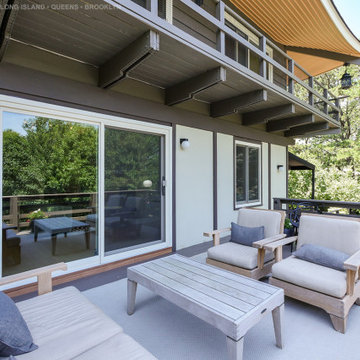 Modern Patio Shows Off New Patio Door and Sliding Window - Renewal by Andersen N