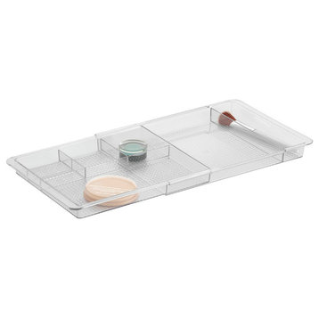 InterDesign Clarity Expandable Drawer Organizer, Clear