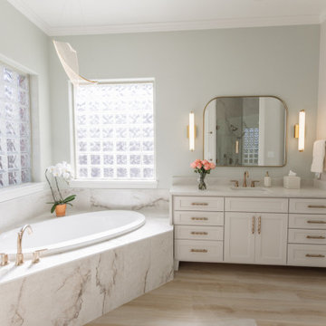 master bath with soaking tub