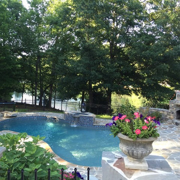 Atlanta Metro Custom Pool Renovations - Caribbean Blue PebbleTec