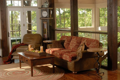 Inspiration for a craftsman family room remodel in Birmingham