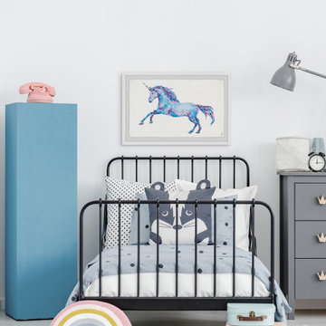 "Unicorn Magic Dust" Framed Painting Print