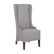 Becall Linen Dining Chair in Gray