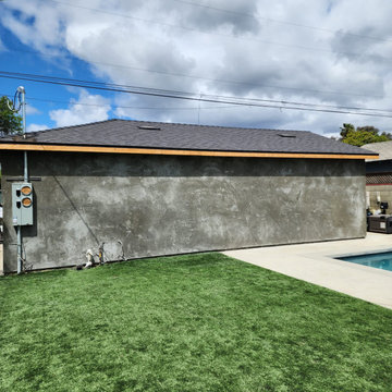 Stucco Exterior During