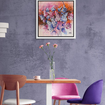 Lilac flowers, Wall Hanging, Painting