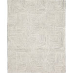 Karastan Rugs - Karastan Rugs Algiers Black/White 6'x9' Area Rug - Designed for Karastan Rugs by Drew and Jonathan Home, the Sirocco collection features a variety of intricate geometric inspired patterns with abstract design influences in versatile neutral color combinations. Handwoven with premium polyester yarn, this area rug collection features a textured high/low cut and loop pile that makes a luxurious statement in any space. The resilient polyester offers sumptuous softness and rich colors with dependable durability designed to thrive in high traffic areas. Available in popular sizes such as 6x9 and 8x10, this area rug collection is a great choice for adding style to a variety of spaces in your home.