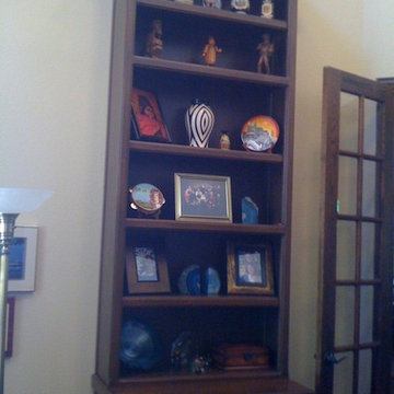 Tower storage and display on traditional lateral file cabinet