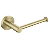 Luxury Double Gold Brushed Brass Toilet Paper Holder Hotel Wall