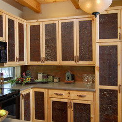 Bark House&reg; Veneer Laminates - White Pine Cabinet Panel Inserts - Kitchen Cabinetry