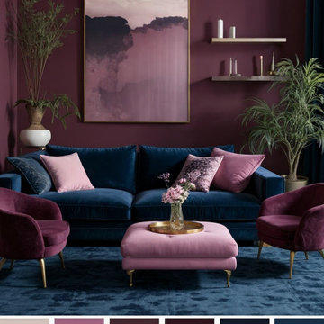 Mordern Luxe Living Room Design
