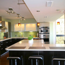 different coloured cabinets