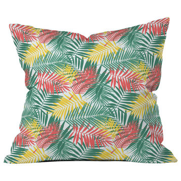 Zoe Wodarz Palm Beachy Outdoor Throw Pillow, 18x18x5