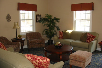 Living room - traditional living room idea in Boston